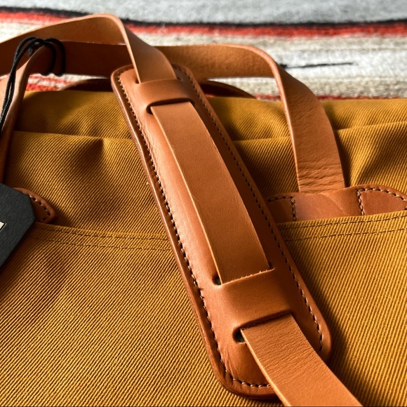 Filson Original Leather-Trimmed Rugged Twill Briefcase | Limited Edition - Picture 4 of 10